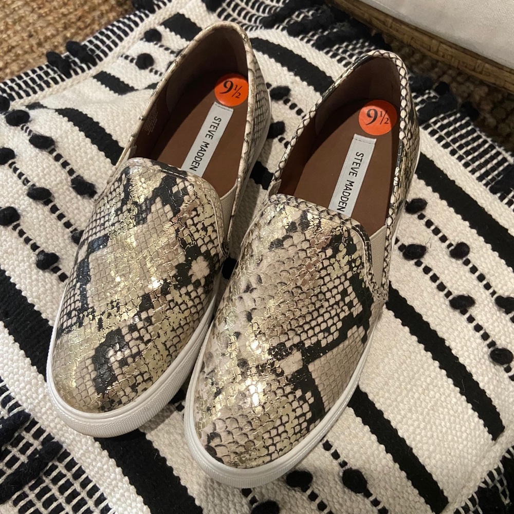 Steve Madden Snakeskin Loafers